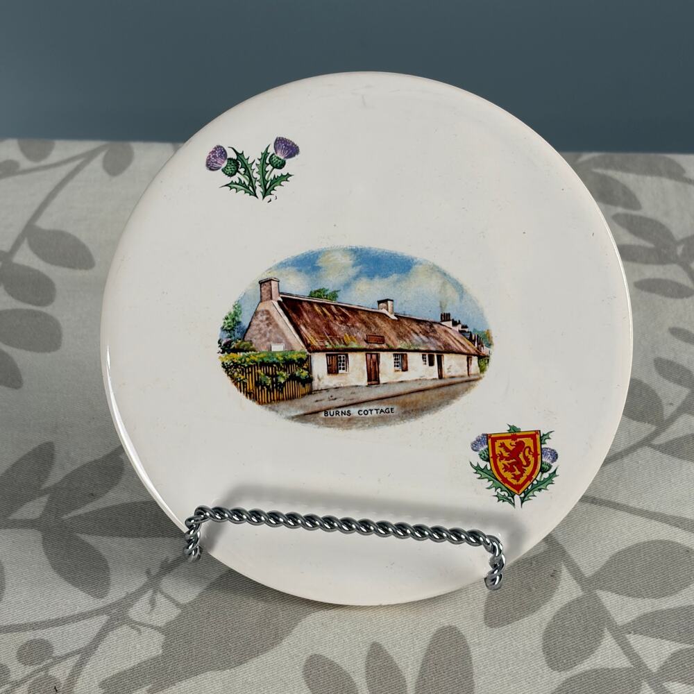 Scotland Robert Burns Poet tile trivet Alloway Ayr Cottagecore